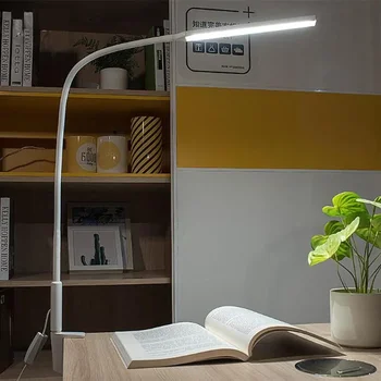 מנורות שולחן ארוך זרוע Led מנורת שולחן 10W קליפ גמיש מתכוונן בהירות צבע העין הגנה על השינה לקרוא מחקר