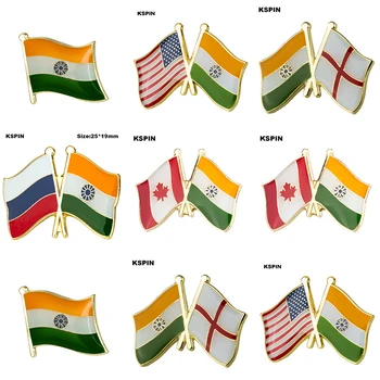 10pcs הרבה הודו דגל Laple להצמיד תג סיכה