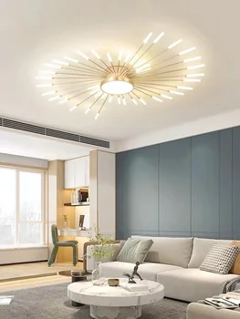תקרת הסלון אור נורדי אישיות LED מנורת זיקוקים מודרני פשוט חדר אוכל מטבח חדר שינה מעוצב Luminaire