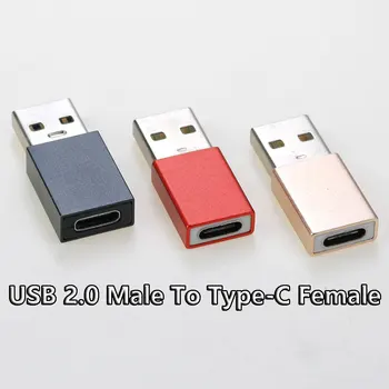 1Pcs USB C מתאם ממיר USB 2.0 זכר סוג-C USB נקבה הקלטת C מתאם USB ל-C עבור מחשב נייד סמסונג Xiaomi מתאם OTG