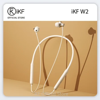 iKF W2 אלחוטית Bluetooth אוזניות ספורט,תלוי בצוואר זמן המתנה Ipx4 חיצונית אוזניות עבור iOS/אנדרואיד