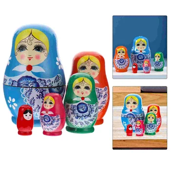 צעצועים Matryoshka מתנת יום הולדת בטן גדולה צעצועים לילדים מעץ לערום הילד