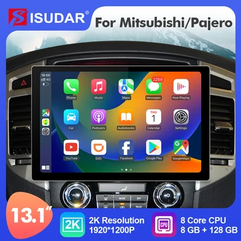 ISUDAR 13.1 אינץ אנדרואיד 12 רדיו במכונית עבור מיצובישי/PAJERO 2006-2014 GPS Autoradio נגן מולטימדיה סטריאו 4G Carplay אוטומטי