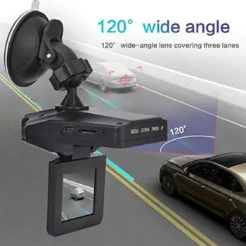 זווית רחבה Rotatable Tachograph נייד לראיית לילה מצלמה רכב