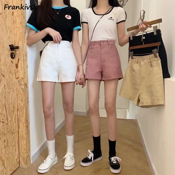 S-5XL נשים מכנסיים קצרים בסגנון קוריאני Hotsweet שיק ג ' ינס מכנסיים חמים מכירות כל-התאמה גבוהה ברחוב קו-Y2k אופנה פשוטה הקיץ