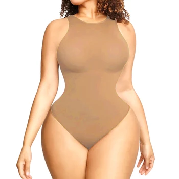 AfruliA שטוח בטן המחוך נשים קיץ Bodycon מגשר סקסי Shapewear גופיות בגדי הגוף המותניים מאמן הבטן גוף הבקרה מעצב.