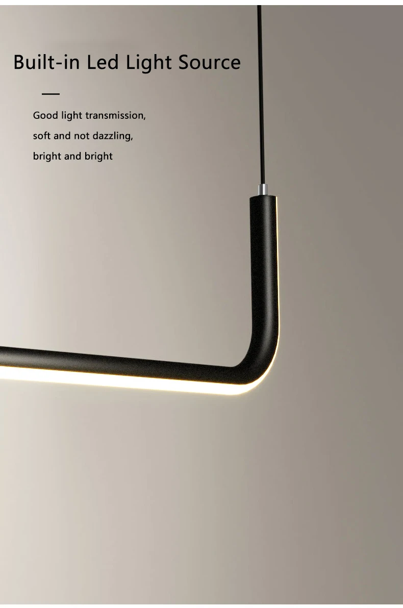 LED מודרנית תקרה נברשת Dimmable שולחן חדר האוכל מטבח מינימליסטי תליון מנורות הבית עיצוב תאורה מנורות Lusters . ' - ' . 5