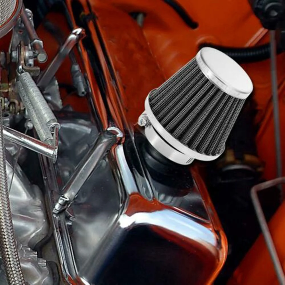 44MM אוניברסלי אופנוע מסנן אוויר אלמנטים פטריות ראש תא מנקה כפול קצף קרבורטור מסנן אוויר נקי צריכת . ' - ' . 2