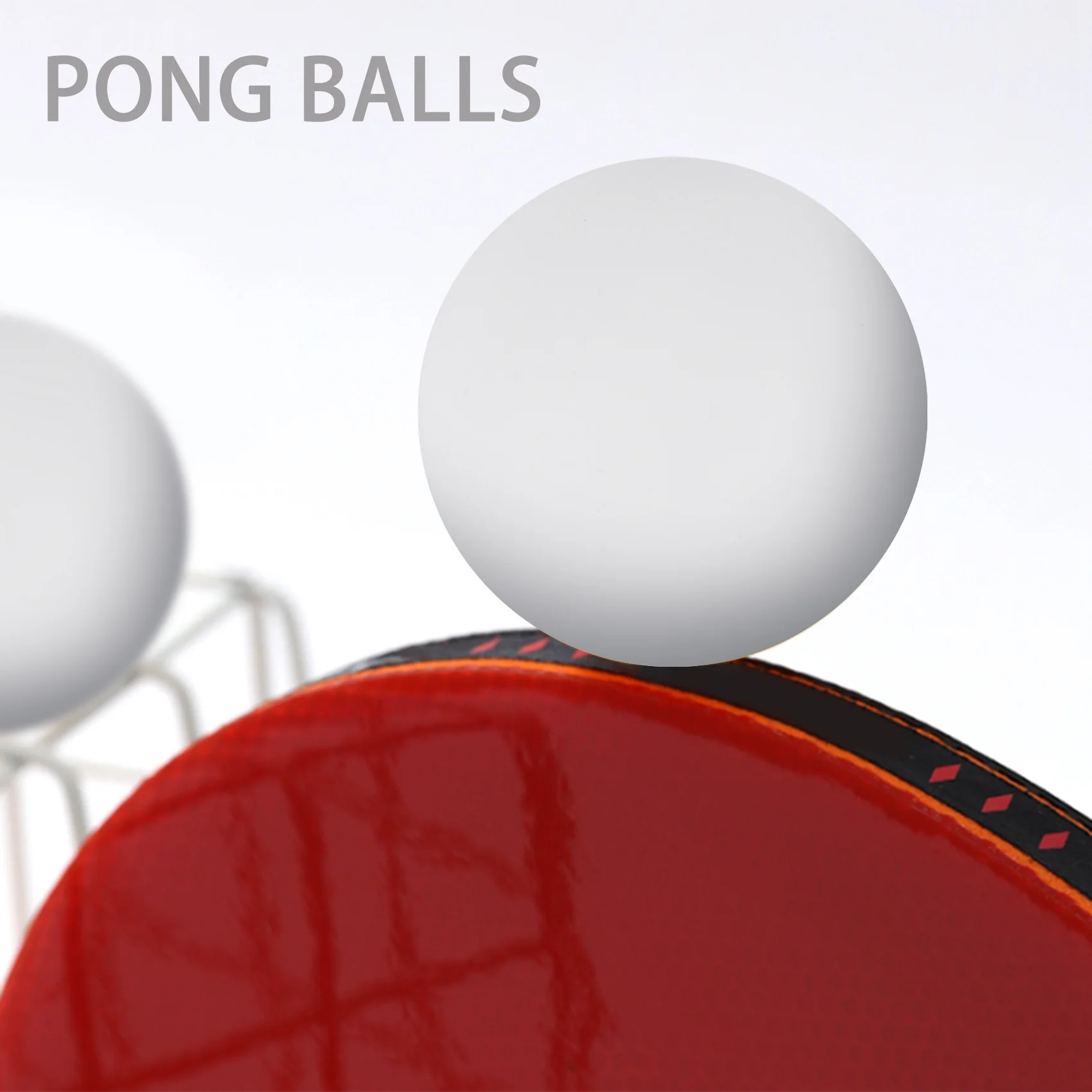 50 - חבילת פרימיום פינג פונג השתלמות שולחן כדור קל משקל עמיד חלקה כדורי לבן . ' - ' . 1