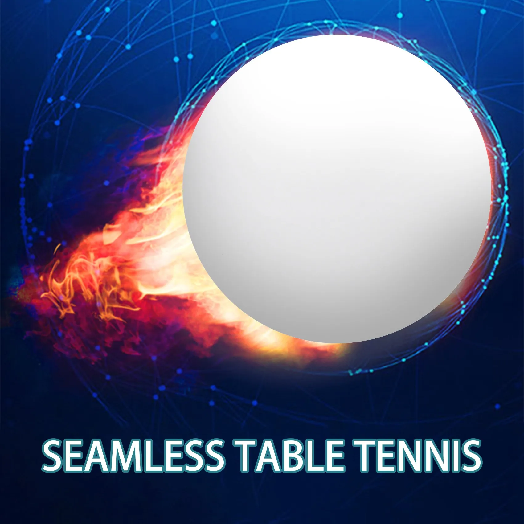 50 - חבילת פרימיום פינג פונג השתלמות שולחן כדור קל משקל עמיד חלקה כדורי לבן . ' - ' . 3
