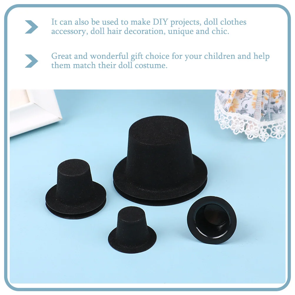 60 יח ' בובות מיניאטורי פונקציה מרובת כובעים קטנטנים ממתקים מקסים מעוצב Pvc נוהרים עדין אביזרים . ' - ' . 4