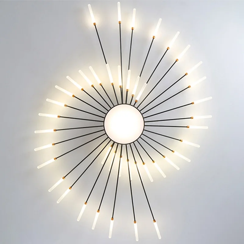 תקרת הסלון אור נורדי אישיות LED מנורת זיקוקים מודרני פשוט חדר אוכל מטבח חדר שינה מעוצב Luminaire . ' - ' . 5