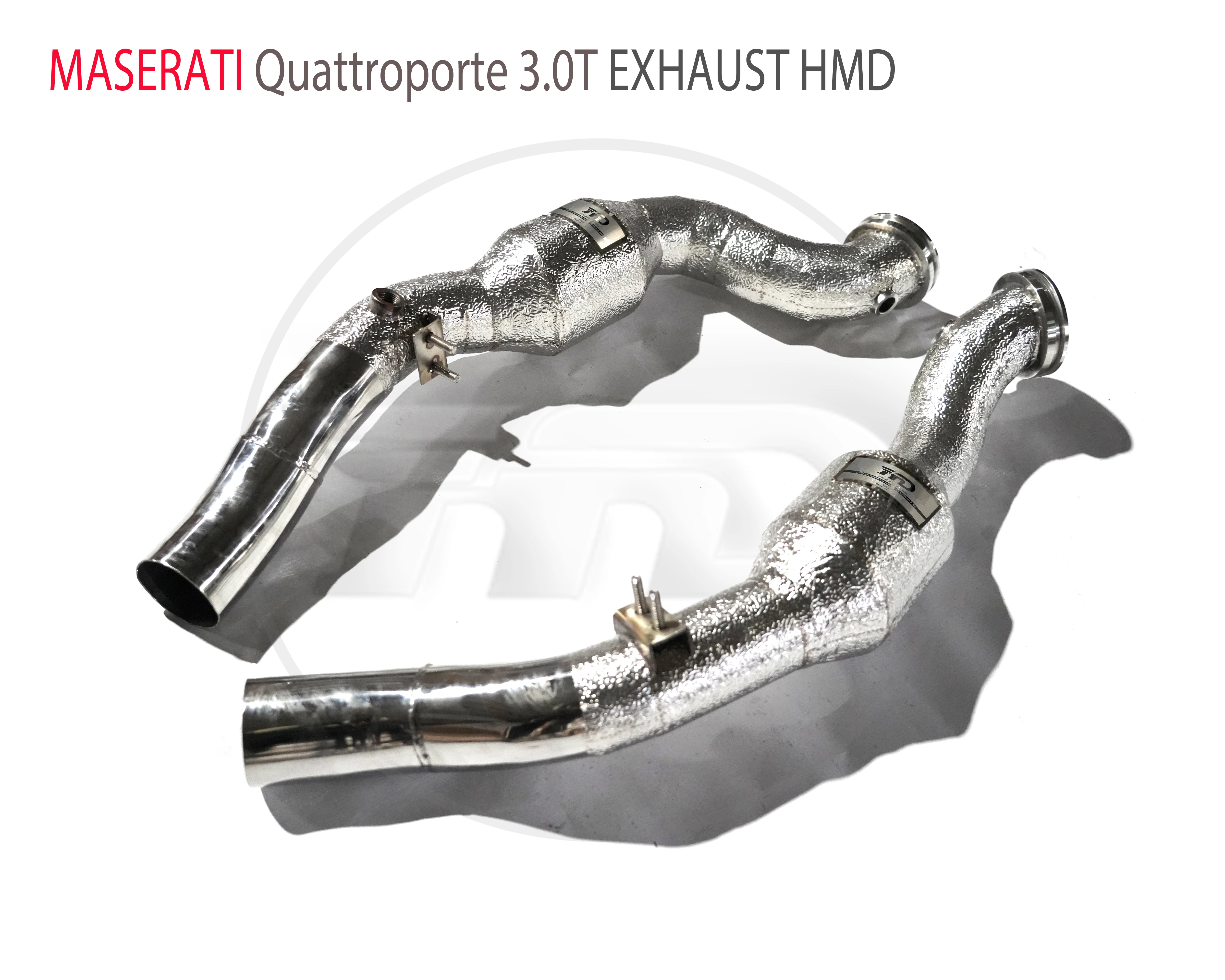HMD נירוסטה סעפת פליטה עבור מזראטי Quattroporte 3.0 T אביזרי רכב עם קטליטי כותרת ללא חתול צינור . ' - ' . 1
