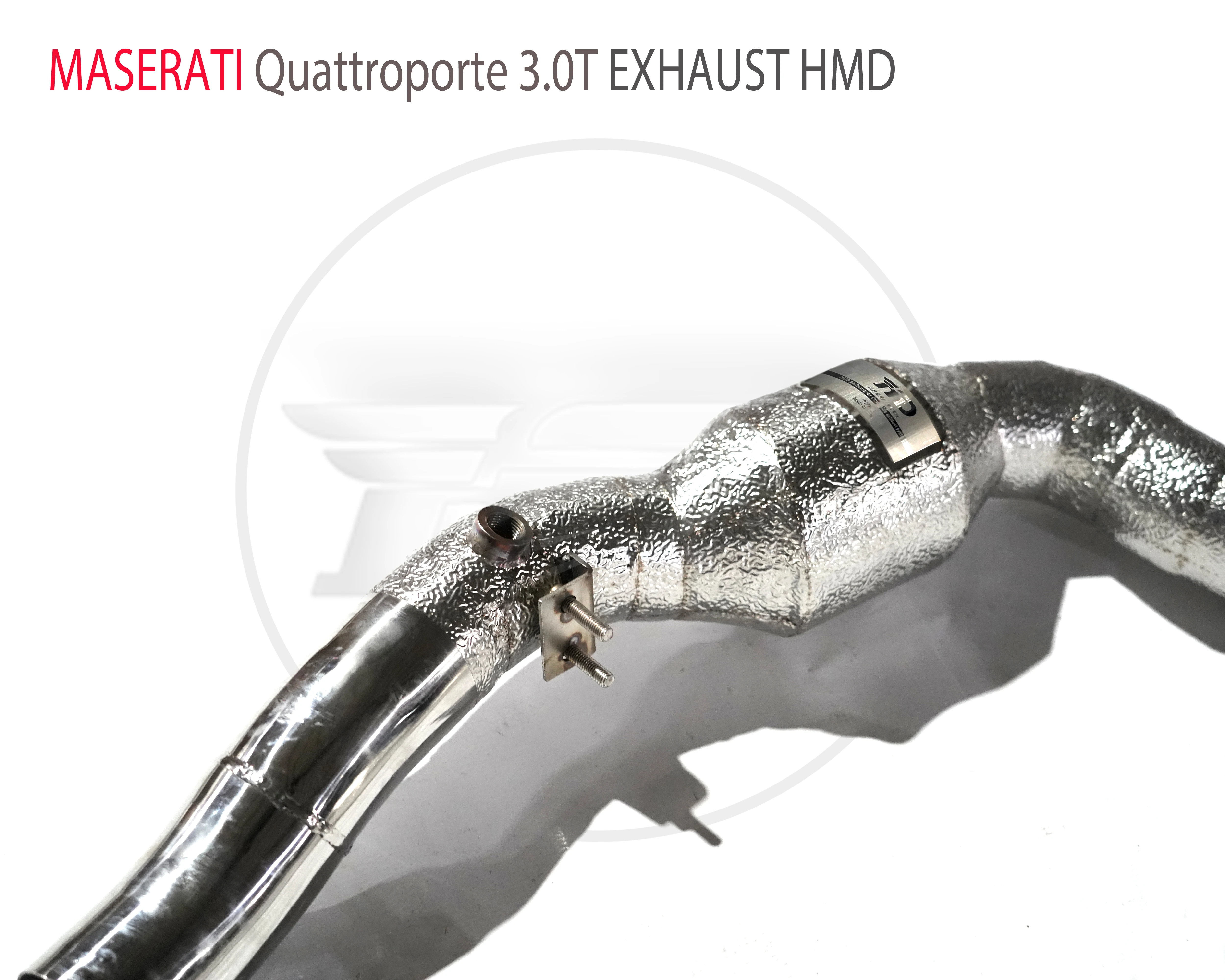 HMD נירוסטה סעפת פליטה עבור מזראטי Quattroporte 3.0 T אביזרי רכב עם קטליטי כותרת ללא חתול צינור . ' - ' . 3