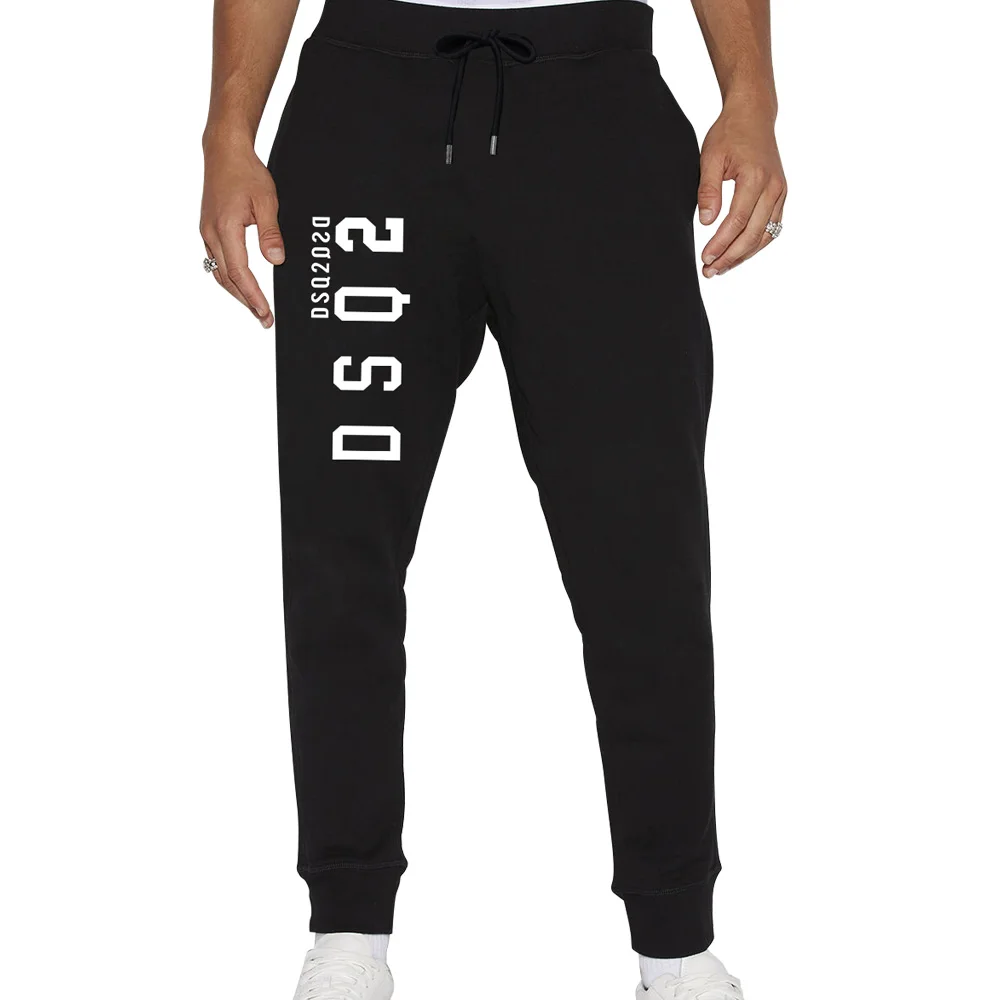 חורף אופנה גברים ריצה ספורט מכנסיים מזדמנים אימון מכנסי ג ' ינס DSQ גברים של סלים מכנסיים חדרי כושר הרבה זמן dsq2 מכנסיים שחורים 8309 . ' - ' . 0