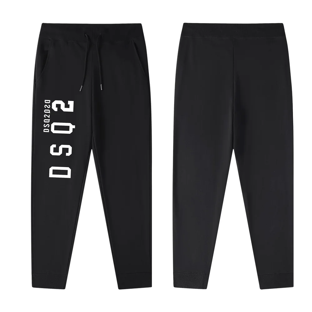 חורף אופנה גברים ריצה ספורט מכנסיים מזדמנים אימון מכנסי ג ' ינס DSQ גברים של סלים מכנסיים חדרי כושר הרבה זמן dsq2 מכנסיים שחורים 8309 . ' - ' . 1
