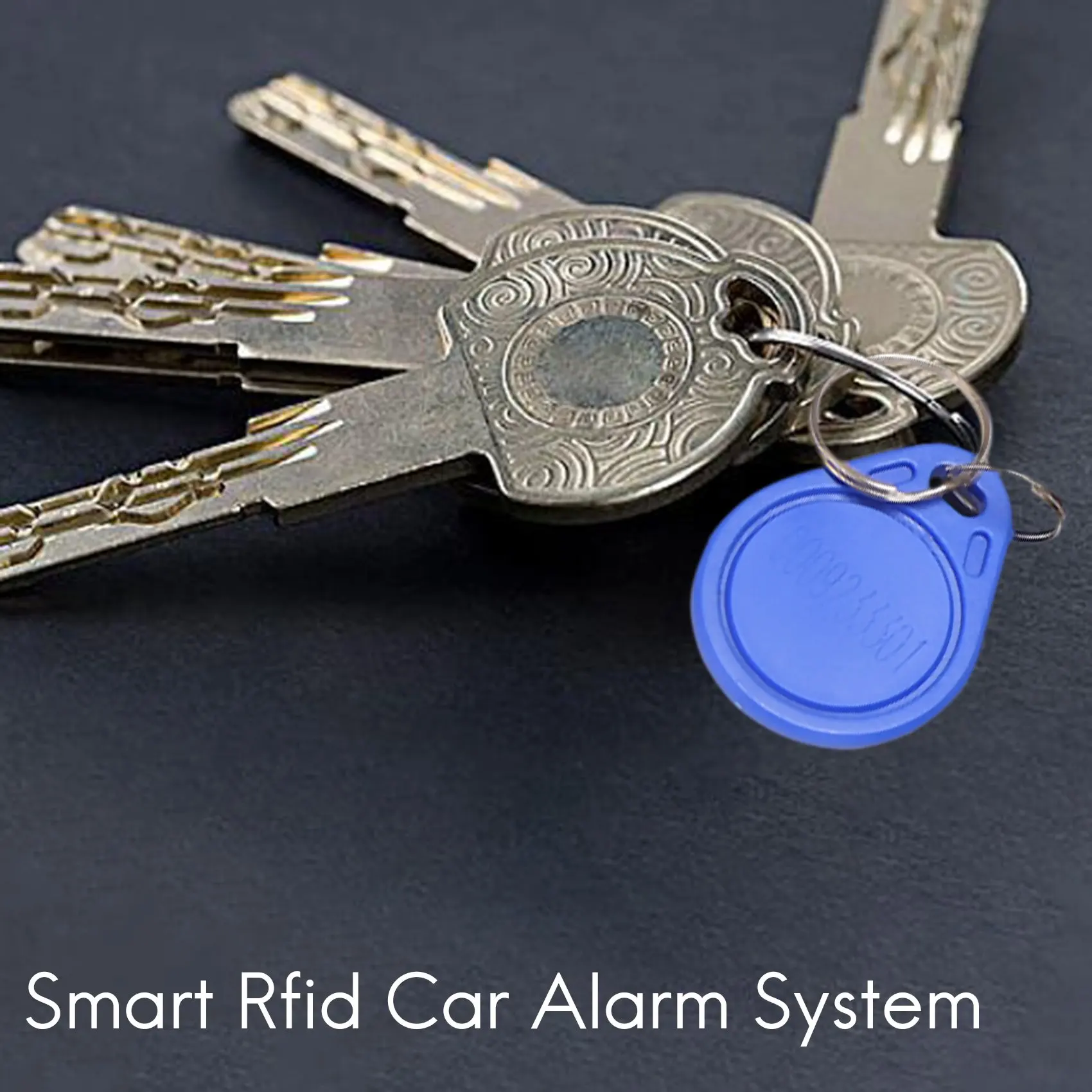 חכם RFID מערכת אזעקה לרכב לדחוף מנוע להתחיל כפתור עצירה מנעול ההצתה אימובילייזר עם Keyless מרחוק לך מערכת כניסה 12V . ' - ' . 3
