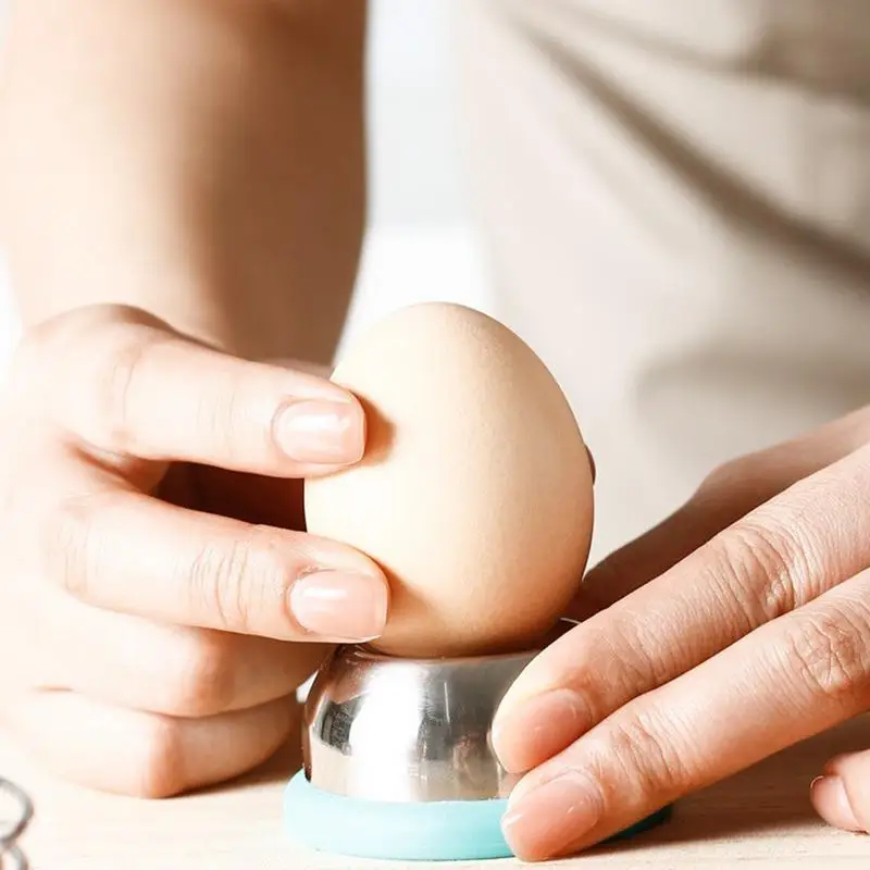 ביצה מחורר נירוסטה ביצה מקלף ביצים חור פוקר נירוסטה מעטפת הביצה חור פוקר מקלף מהר ביצה פירסינג כלי . ' - ' . 1