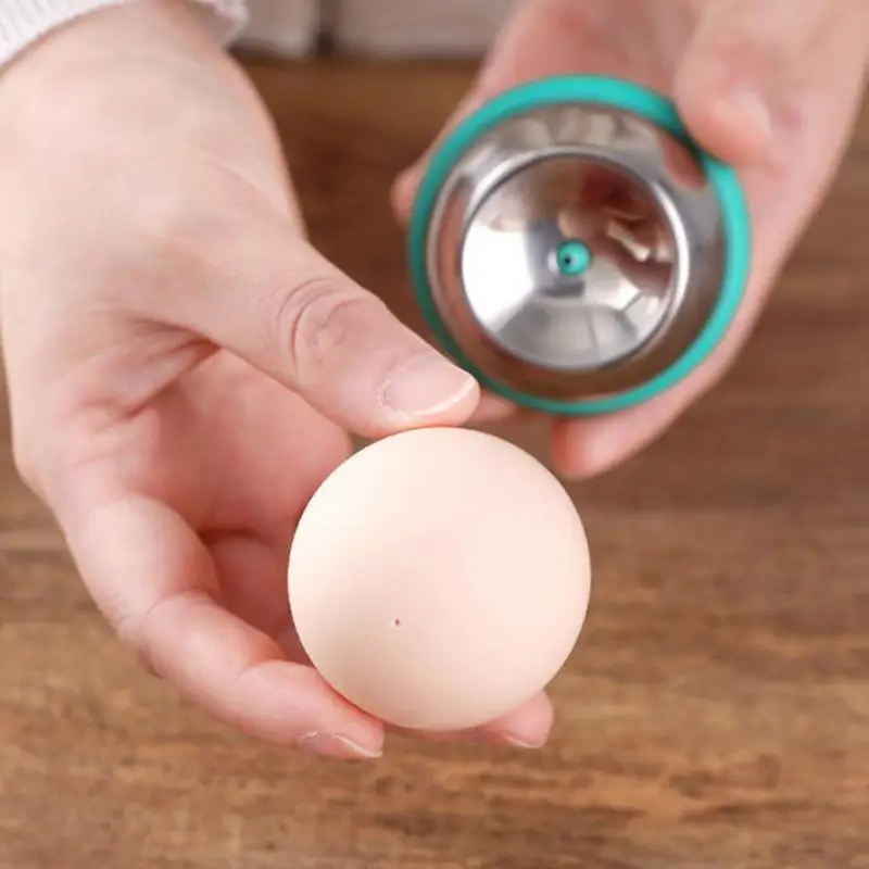 ביצה מחורר נירוסטה ביצה מקלף ביצים חור פוקר נירוסטה מעטפת הביצה חור פוקר מקלף מהר ביצה פירסינג כלי . ' - ' . 2