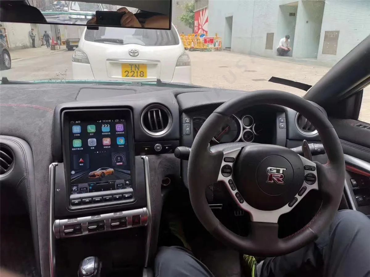 12.1 אינץ ' 8+128G ברכב נגן מולטימדיה GPS שמע רדיו ניסאן GT-R GTR R35 2007-2016 Android12 שדרוג תצוגת HD נאבי . ' - ' . 5