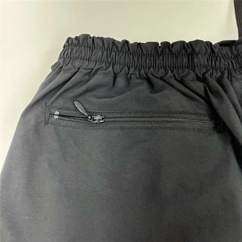 שחור מחטים ניילון מכנסי גברים, נשים, סגול פרפר לוגו מחטים קצרים High Street רשת AWGE מכנסי y2k . ' - ' . 5