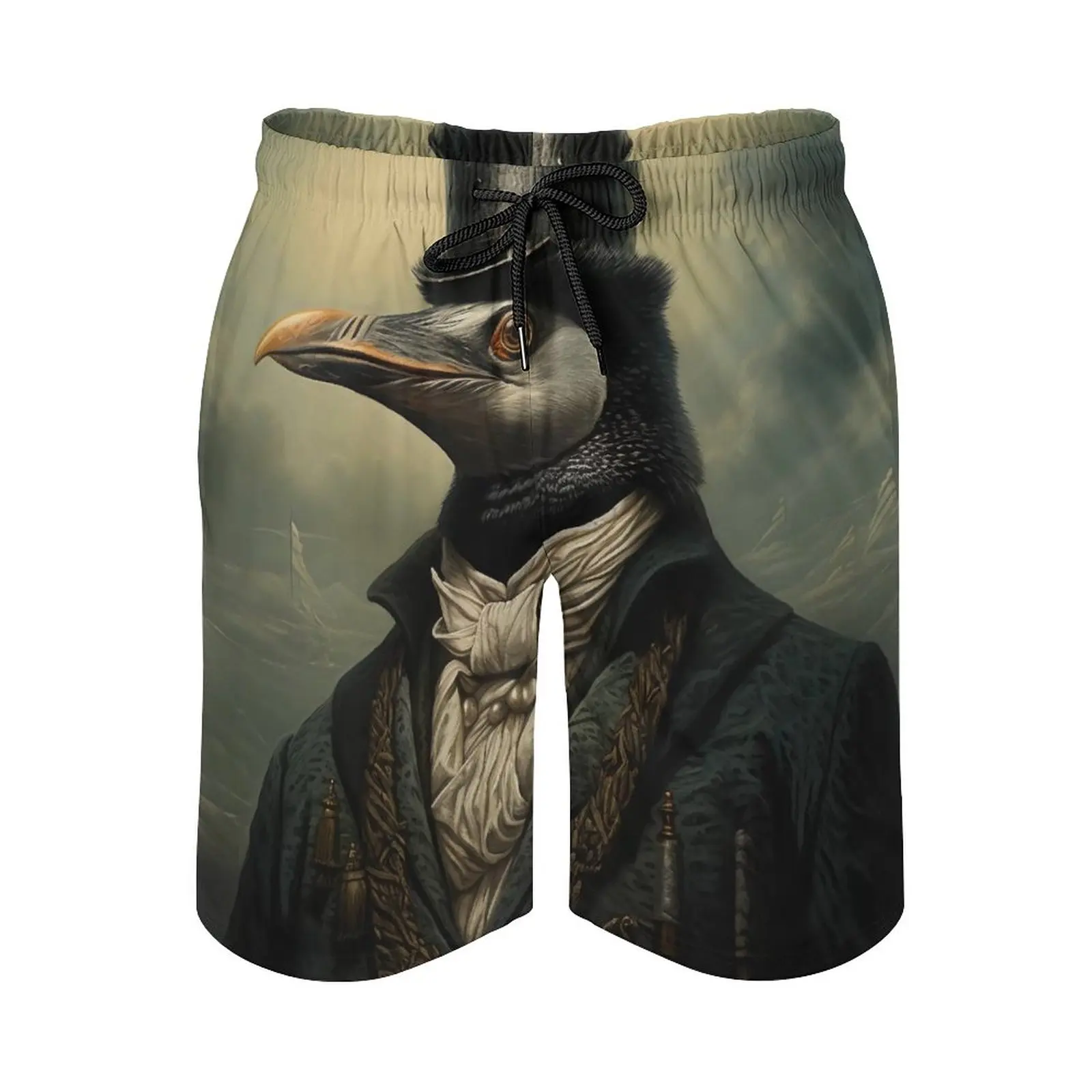 פינגווין ספורט קצרים בקיץ גותי מיסטית ספורט לוח מכנסיים קצרים של הגברים ייבוש מהיר מצחיק מותאם אישית בתוספת גודל בגדי ים . ' - ' . 2