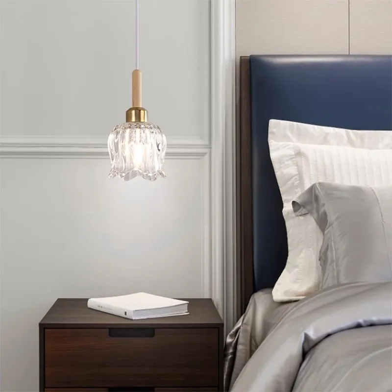 זכוכית מודרני הוביל אור תליון 16 סוגי הזהב השחור מנורות חדר שינה סלון E27 Luminaire המיטה בר עיצוב חדר מתקן הברק . ' - ' . 3