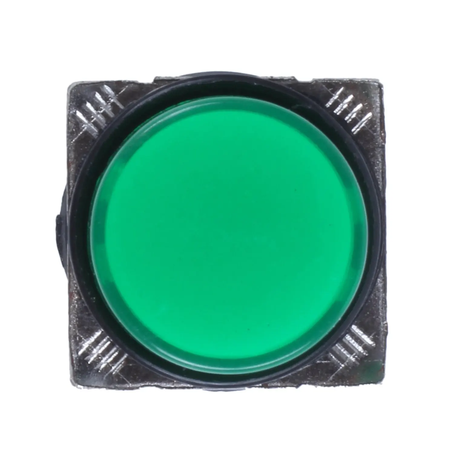 AC 250V 5A SPDT 1NO 1NC 5 סיכות הבריח ירוק החלף לחצן w 220V מנורת LED . ' - ' . 2